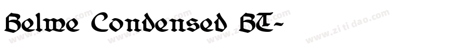 Belwe Condensed BT字体转换